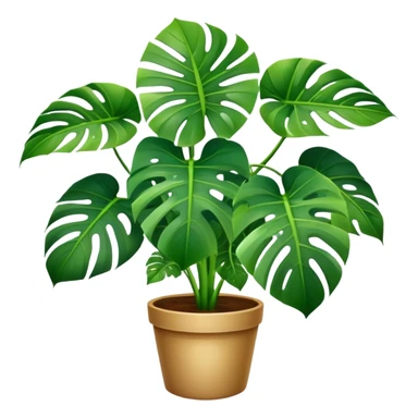 Monstera plant sticker