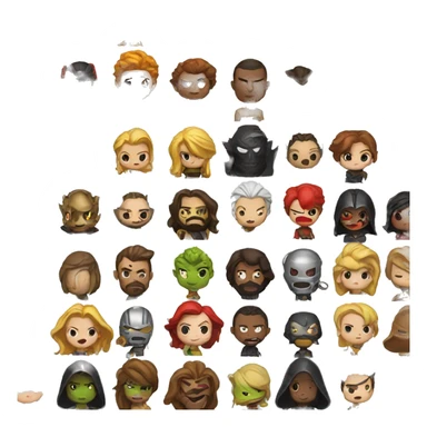 Heroes vs villains  sticker