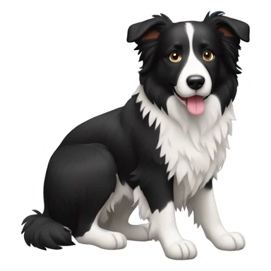 Border Collie Dog Full Body sticker
