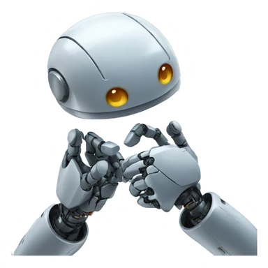 robot handshake sticker