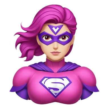pink violet woman superhero power sticker