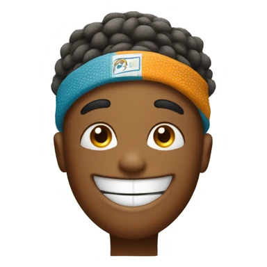 Basketball smile emoji  sticker