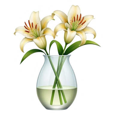 Lilies in vase  sticker