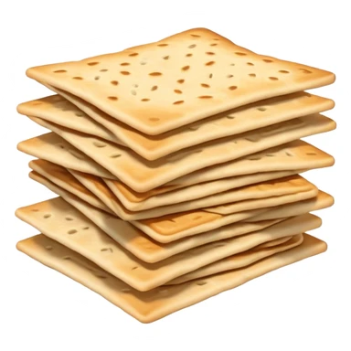 Three stacked matzoh sticker