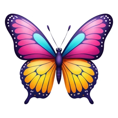A butterfly cute sticker to hide my face on the photo sticker
