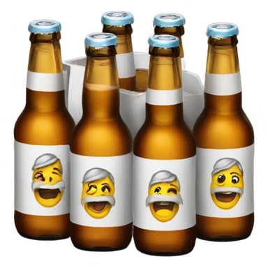 6 pack of beer sticker