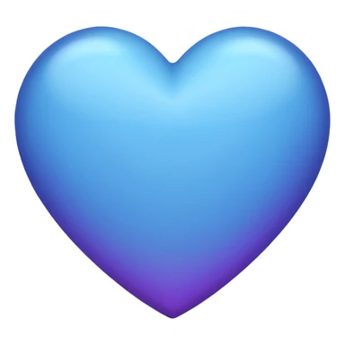 solid color purple-ish blue heart sticker