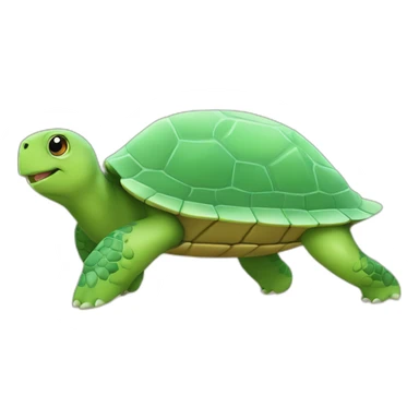 The turtle is run sticker