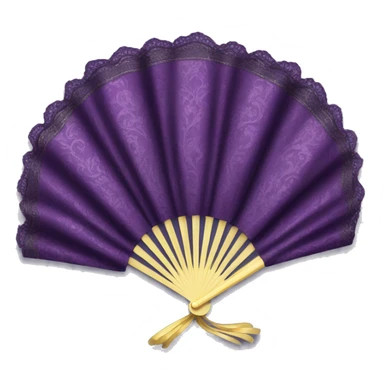 dark purple rococo hand fan  sticker