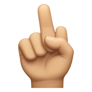 thumb-big-finger upside down sticker