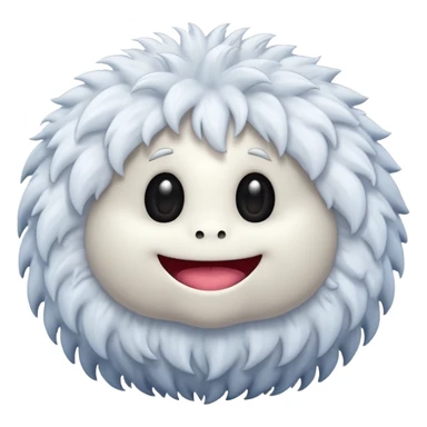 cute white monster emoji sticker