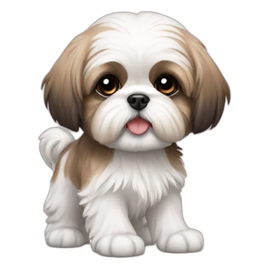 Shihtzu puppy sticker