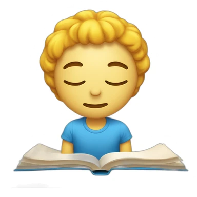 Un livre vivant qui est en train de dormir sticker