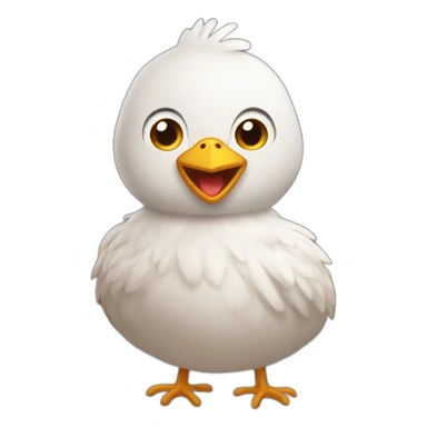 chat sur poulet sticker