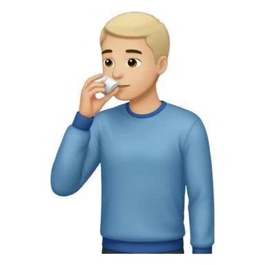 ligth man smelling full body sticker