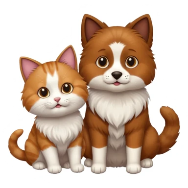 Cat and Dog sticker