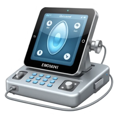 ultrasound machine system - large new more front view large ones- with whole box showing sticker