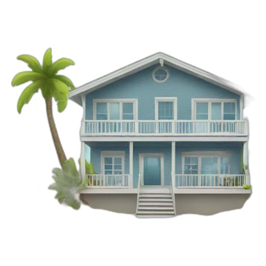 Beach house sticker