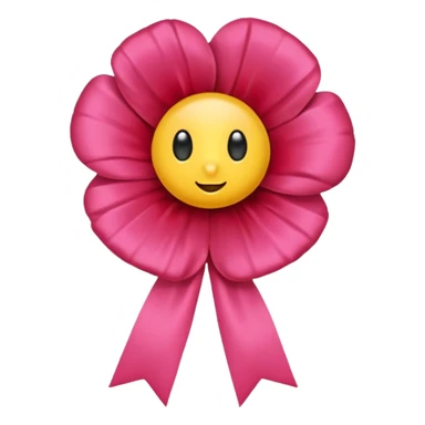 cute poppy with bow sticker