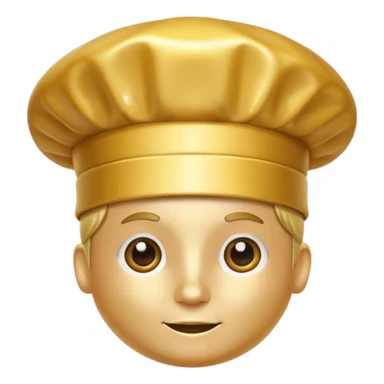 a golden chef hat without the person sticker