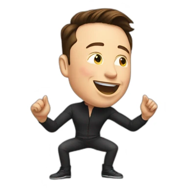 Elon musk twerking sticker