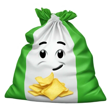 Green lays bag of chips sticker