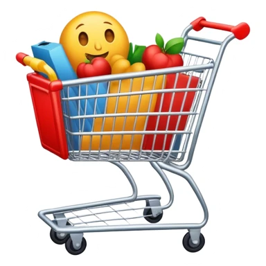 talking shopping trolley sticker
