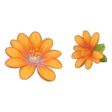 cempazuchitl orange flower sticker