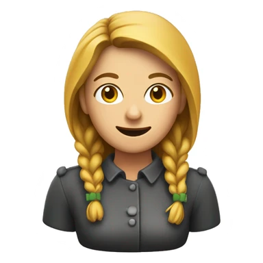 Eine Frau mit schnurrbart sticker