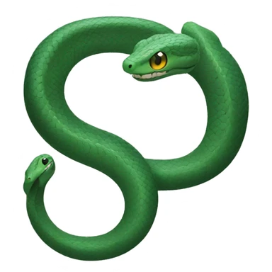 a vertical snake sticker