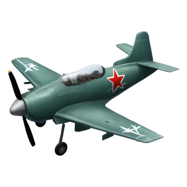 Yak-1 fighter plane sticker