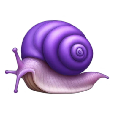 Purple snail sticker