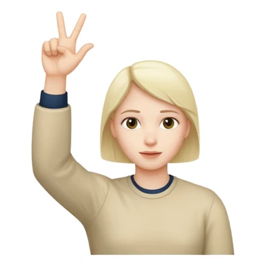 Make a YVL hand emoji doing the YVL hand signal sticker