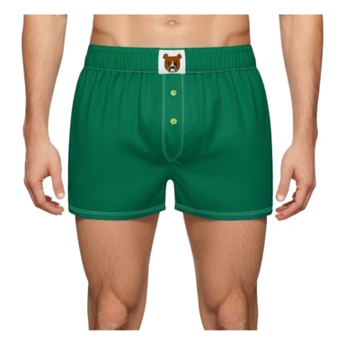 forrest green boxer shorts sticker