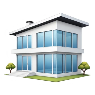 modern house sticker