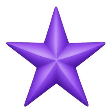 purple four pointed star sticker