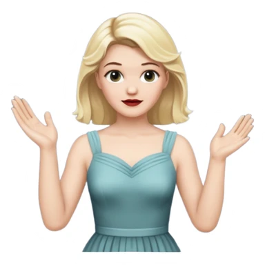 Laura Palmer hands clapping  sticker