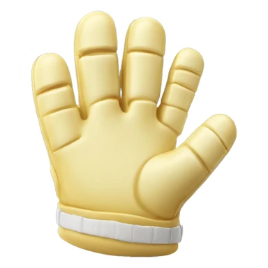 Football glove made Of butter  sticker