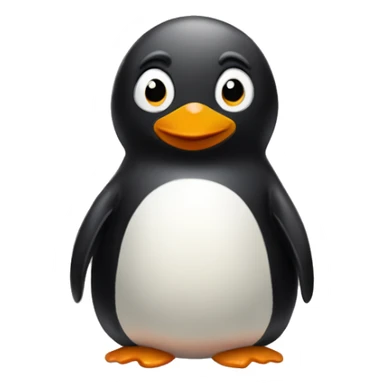 penguin big belly sticker