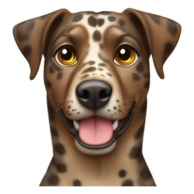 Brown catahoula leopard dog  sticker