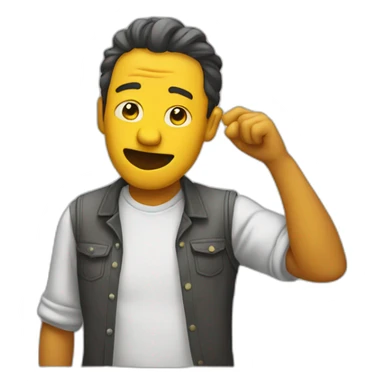 man who dabs sticker