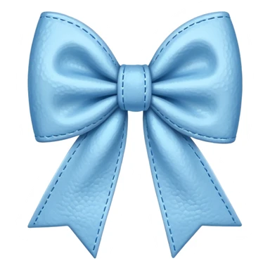 artsy bow delicate pastel blue colour sticker