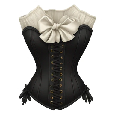  Black corset  sticker