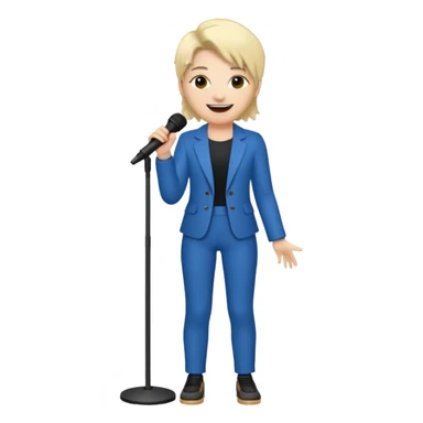 singer full body sticker