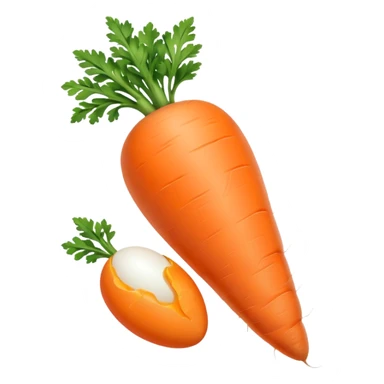 Make a egg and carrot emoji sticker