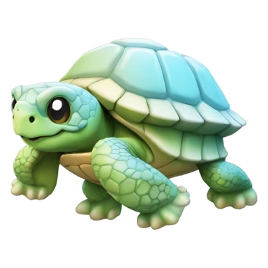 Tortue avec une glace  sticker