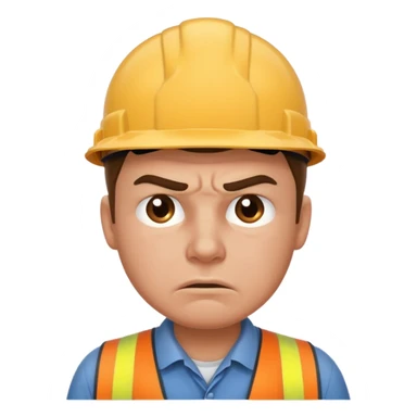 worker in stress sticker
