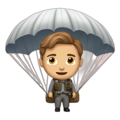 Jack Dawson with a parachute sticker