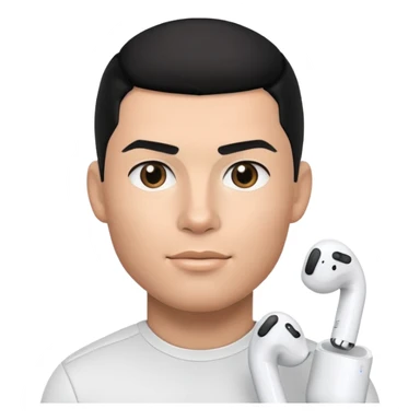 RONALDO with AirPods sticker