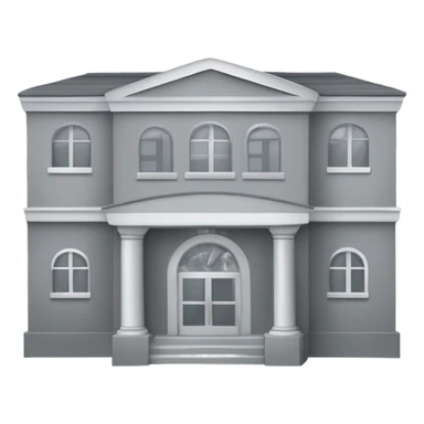 Escuela en tonalidades grise sticker